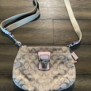 Pink Authentic Coach Crossbody